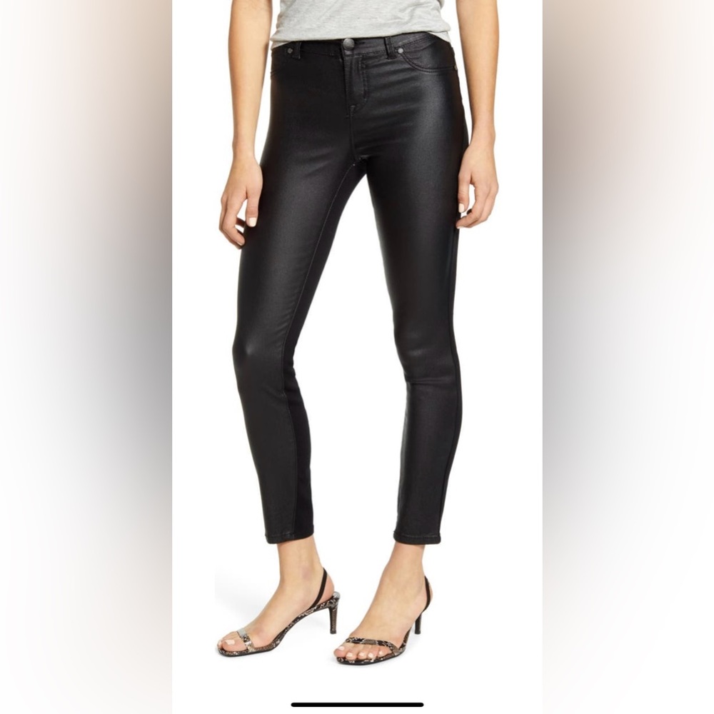 1822 front coated skinny jeans